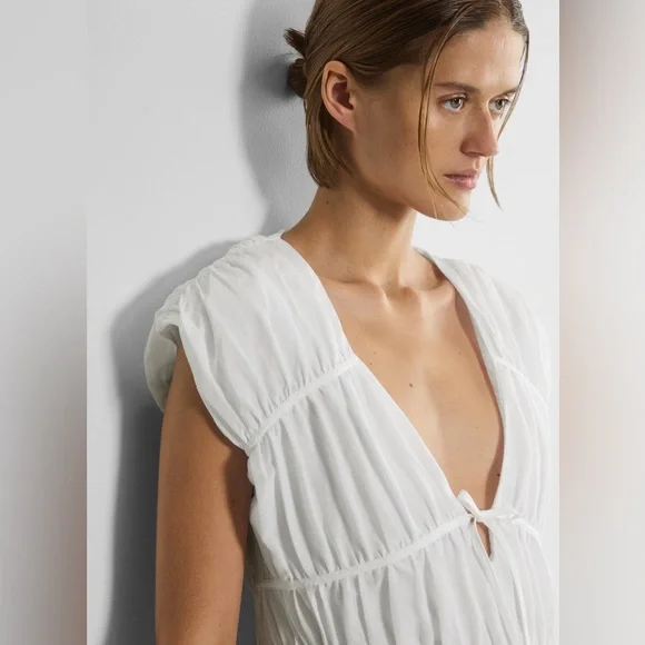 Aritzia | Wilfred • Hampstead Dress White - Picture 13 of 15